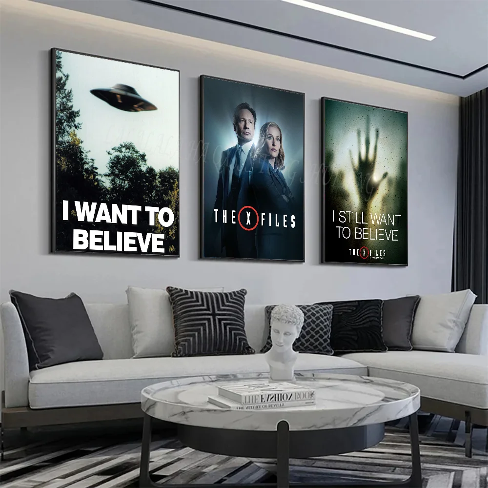 1pc The X-Files Movie Poster HD Posters Home Room Bar Cafe Decor Art Wall Painting Picture