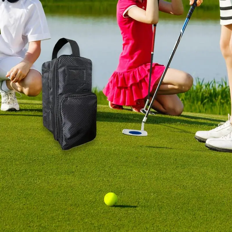 Golf Shoe Bag Zipper Golf Shoe Bag Large Carrier Bags Large Outdoor Pocket Portable Storage Bags With Front Pocket For Women