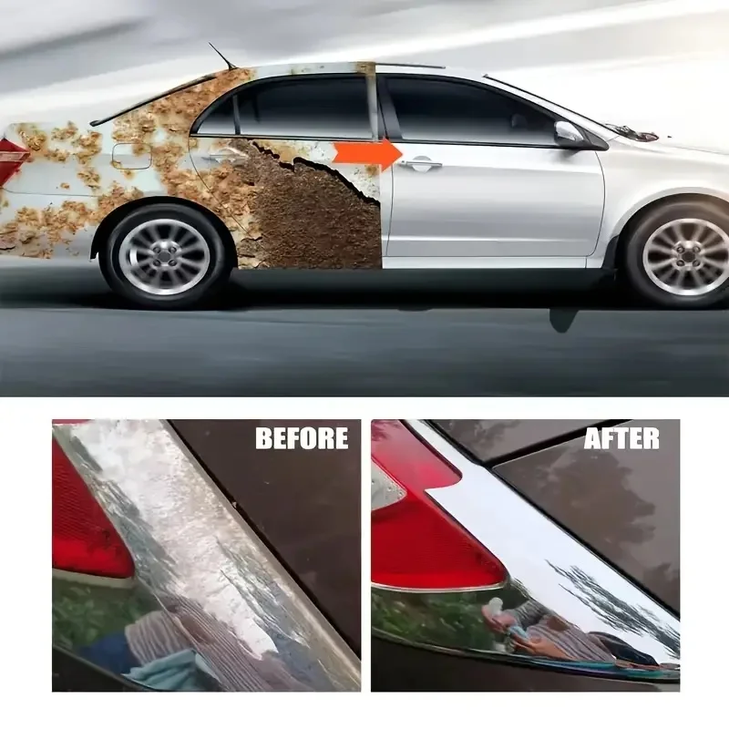 43g General Motors Chrome Repair and Polishing Metal Shine Restorer, Suitable for Car Door Handles, Windows, and Trim Strips, Removes Rust image 4