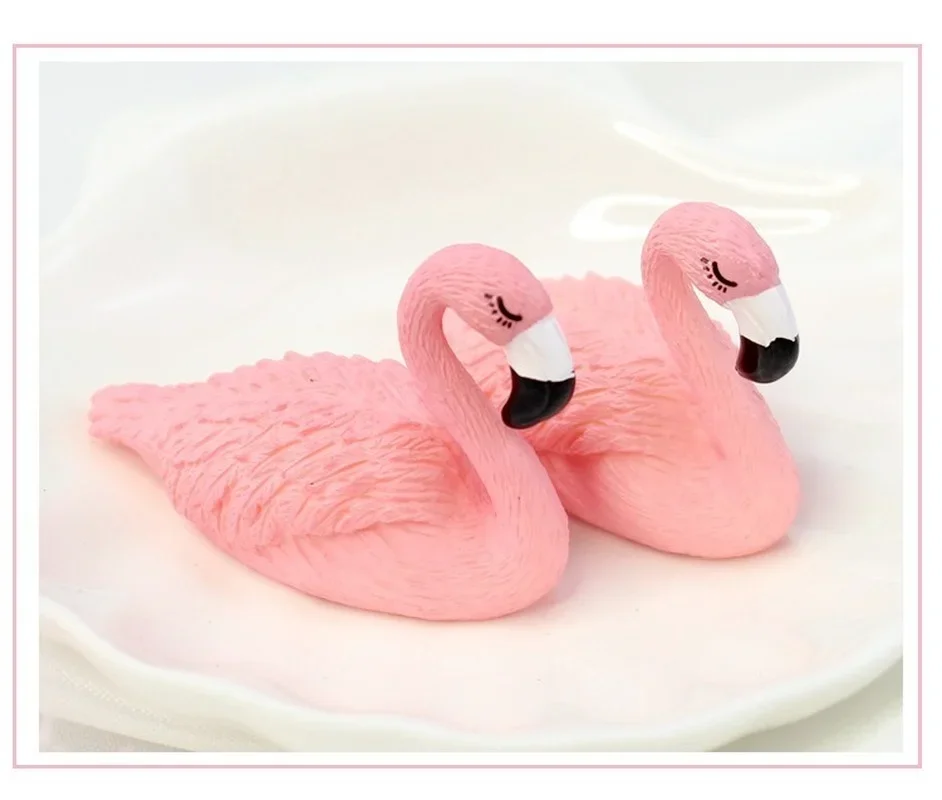 1Pcs Flamingo False เล็บปลอมฝึกการฝึกอบรมชั้นวางแสดงชั้นวางเล็บ Peralatan Seni Kuku แฟชั่น Photo Props