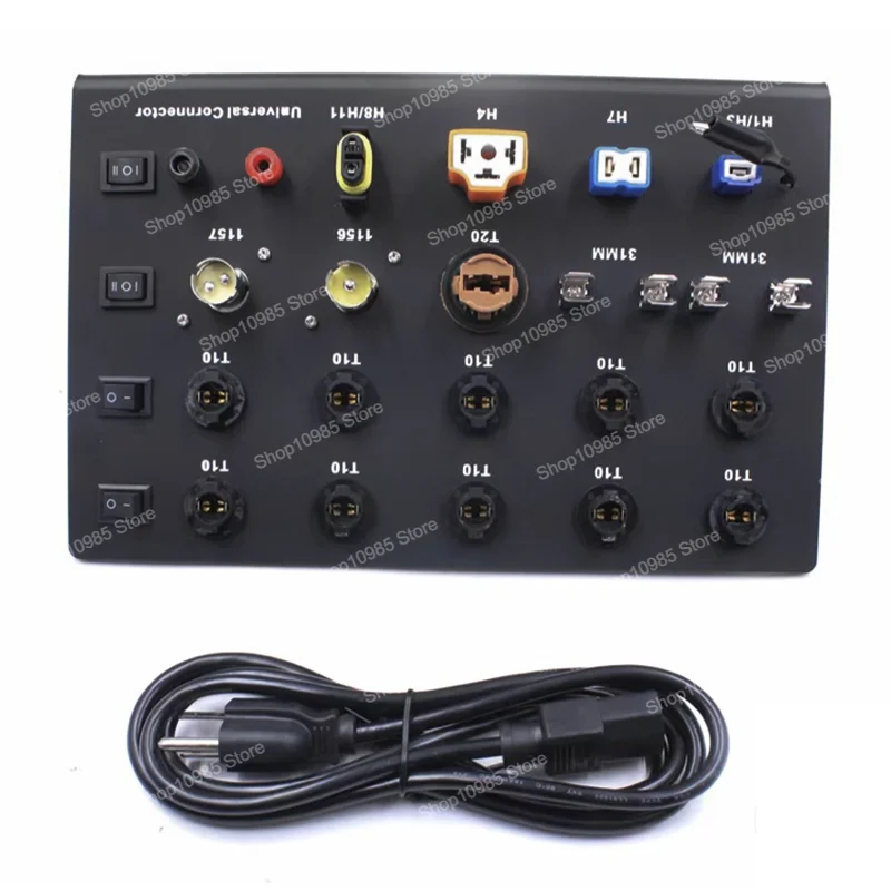 

Multifunctional Car Electric Motorcycle Universal 12~24V Car Light Test Box Light Meter Test LED Bulb Meter Test Board