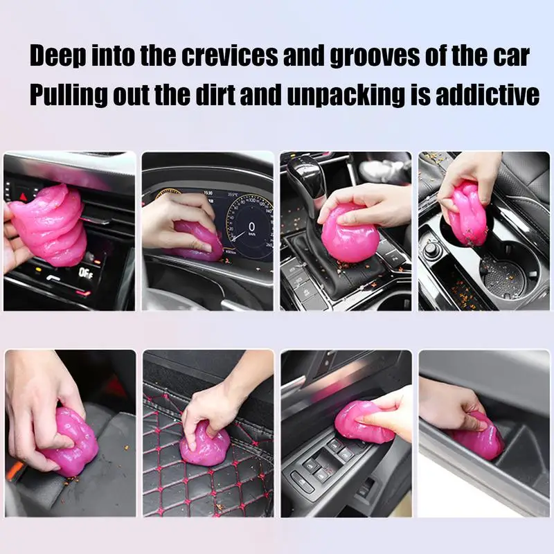 Car Cleaner Gel Car Wash Interior Dust Remover Glue Automotive Dust Car Crevice Cleaner Slime Auto Air Vent Cleaning Putty For