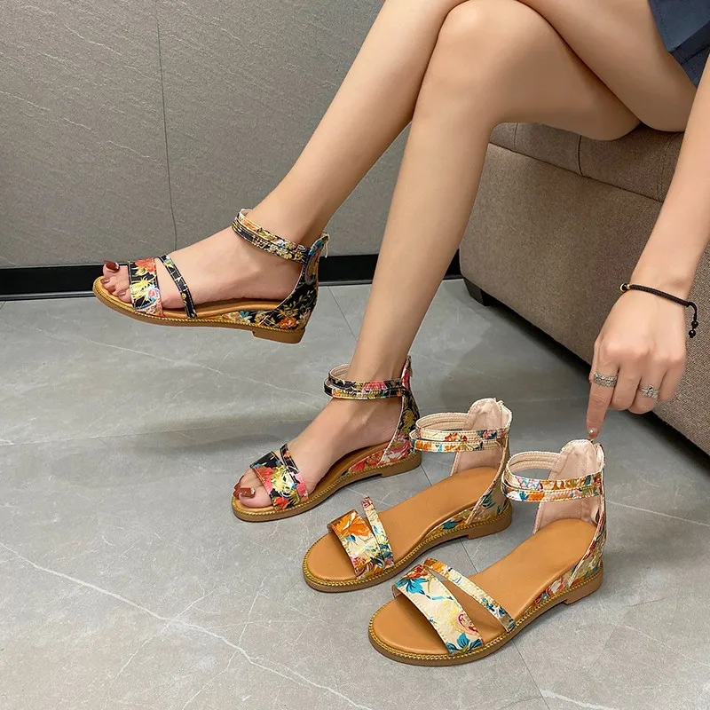 

2025 New Plus-size Sandals for Women Wedges Fancy Sandals Summer New Sandals for Women Fairy Womens Comfortable Shoes