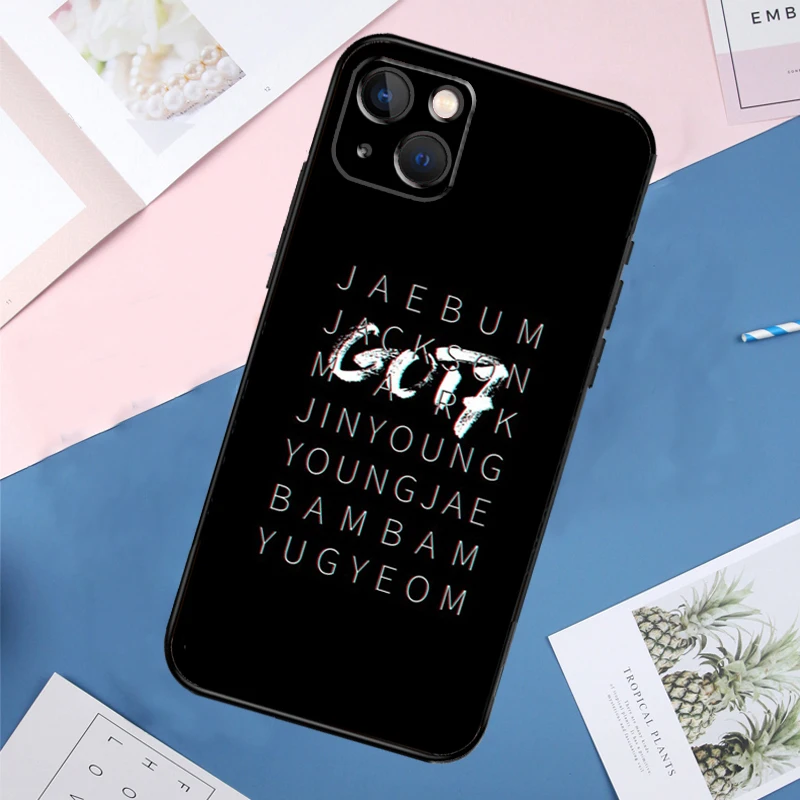 KPOP GOT7 Case For iPhone 14 15 16 Pro Max 11 12 13 Mini X XR XS Max Plus Phone Back Cover