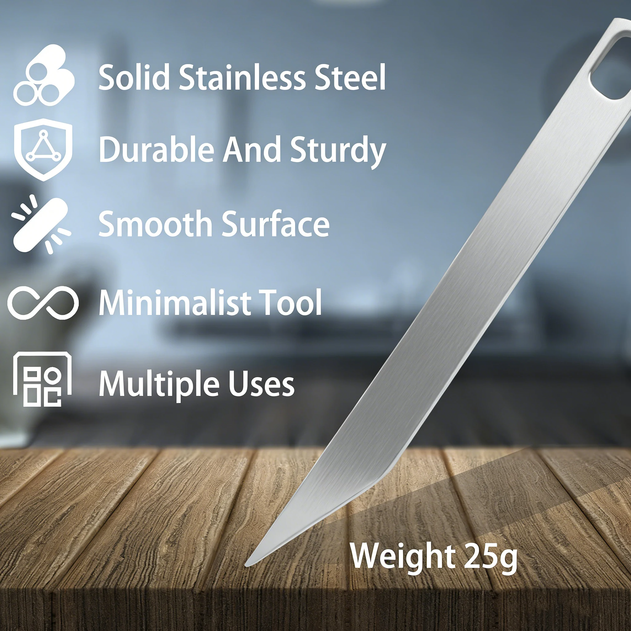 Robuster Schlüsselanhänger-Brecheisen EDC Multitool für den Alltag Kleiner Edelstahl-Schlüsselanhänger-Brecheisen für Schlüssel – Detail 6