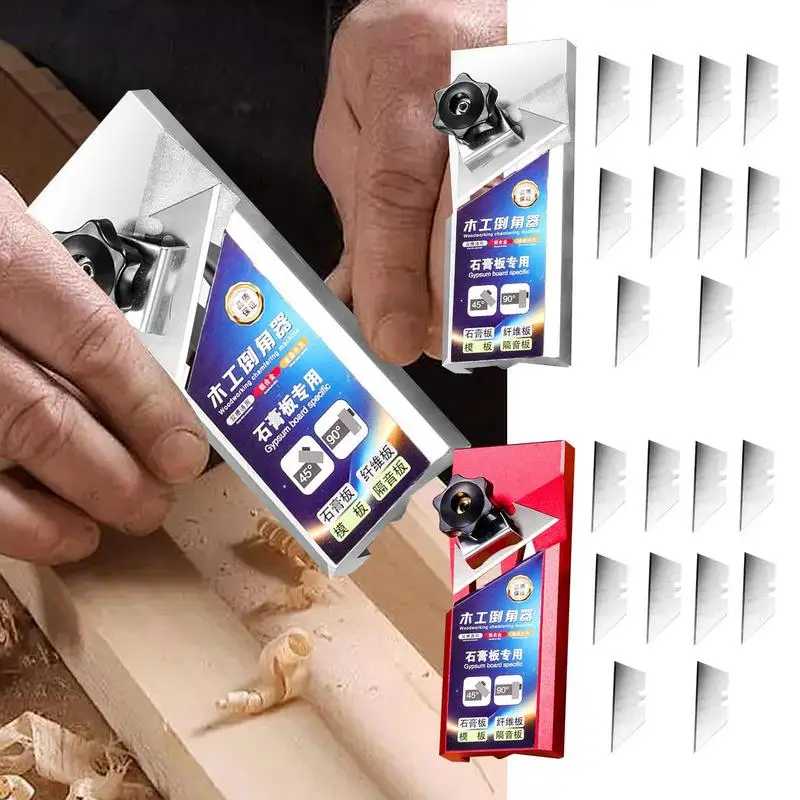 Raboteuse à main à chanfreinage pour planche de bois à 45 degrés, planche de plâtre, coupe à bord droit, Mini raboteuse de coupe à Angle droit faite à la main