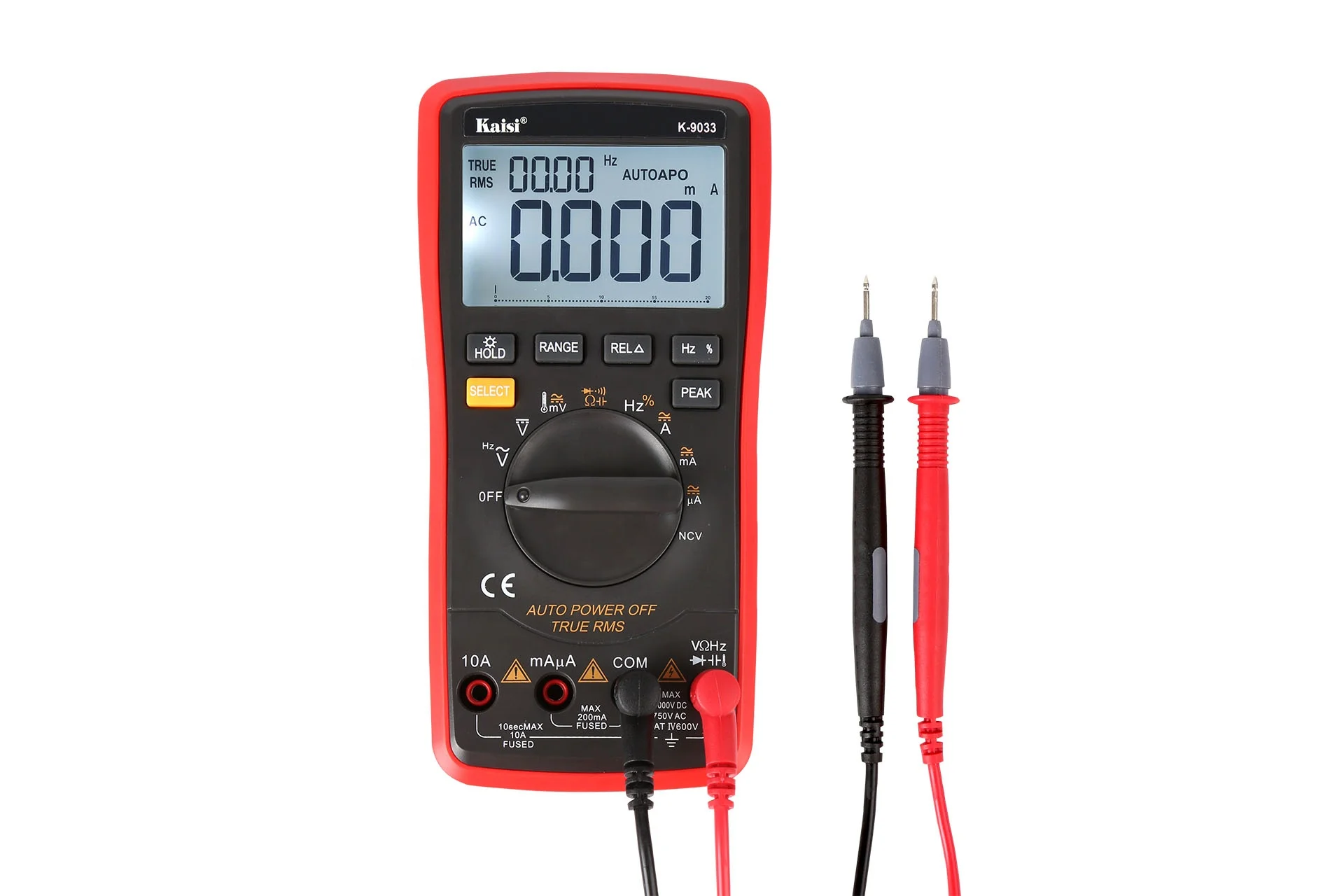 9033 True-rms Digital Multimeter10000 Count Ac/dc Voltage Ammeter Current Ohm Precision Clamp Multimeter for Phone Repair