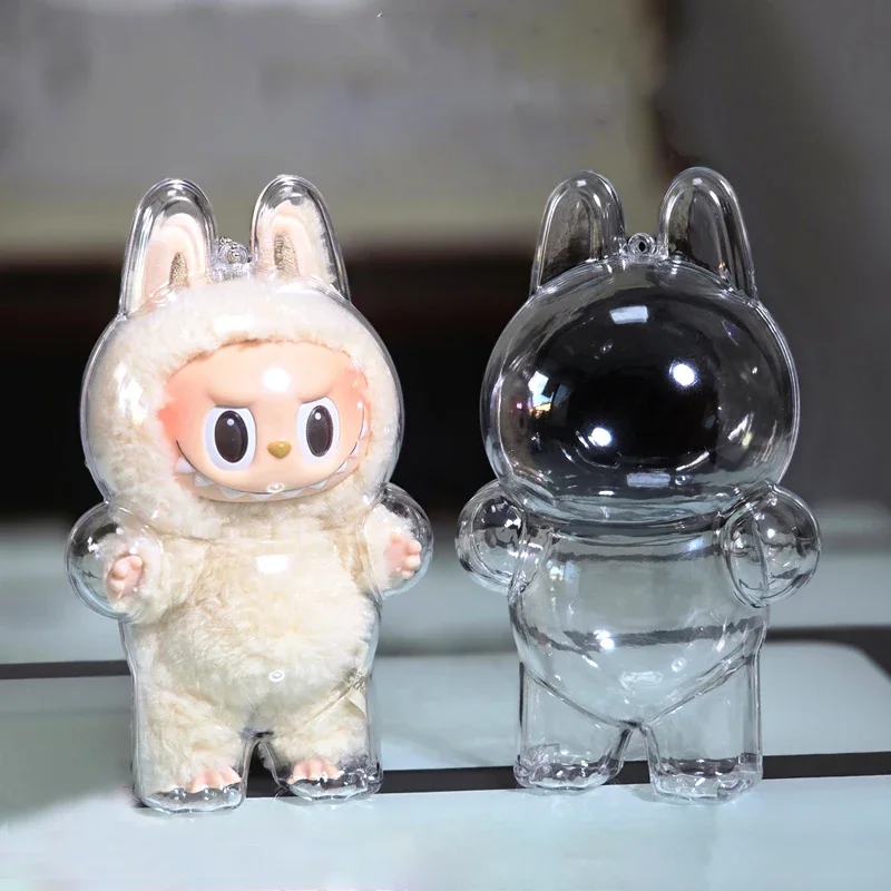 

V1 V2 labubu Protective Cover labubu protector case sitting party transparent protective shell dust cover doll Transparent cover