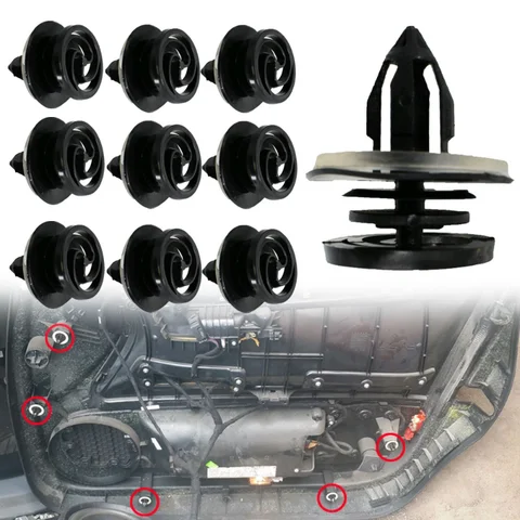 10 шт., заклепки для салона автомобиля Audi A3 8P A4 B6 B7