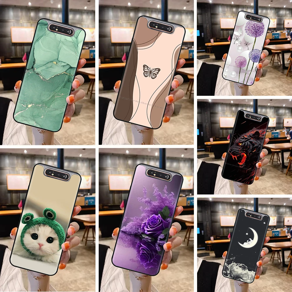 Para Samsung Galaxy A80 funda de silicona suave para teléfono funda para Samsung A80 carcasas protectoras A 80 SM-A805F Fundas