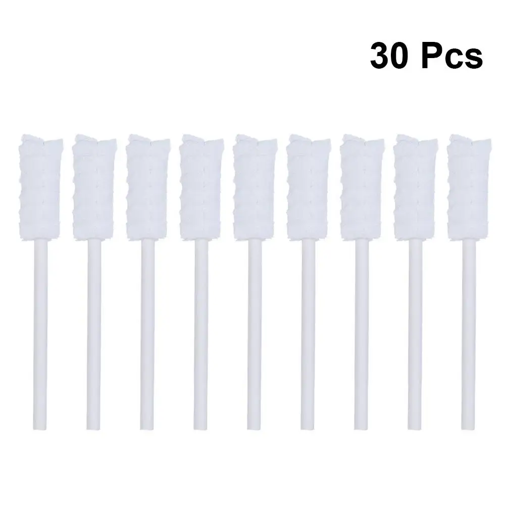 30 Pcs Care Tongue Cleaning Tools Brush Disposable Tongue Scraper Teeth Cleaner Baby Gauze Cleaning Tools for Mouth Health