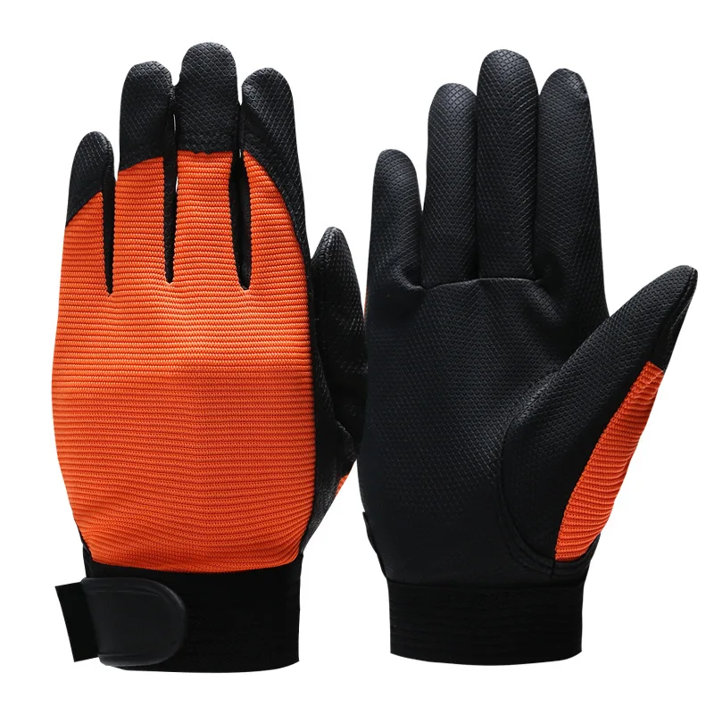 Labor Protection Gloves PU Wear-resistant Anti Slip Gloves for Work on Construction Sites Mechanical Operation Cycling Gloves