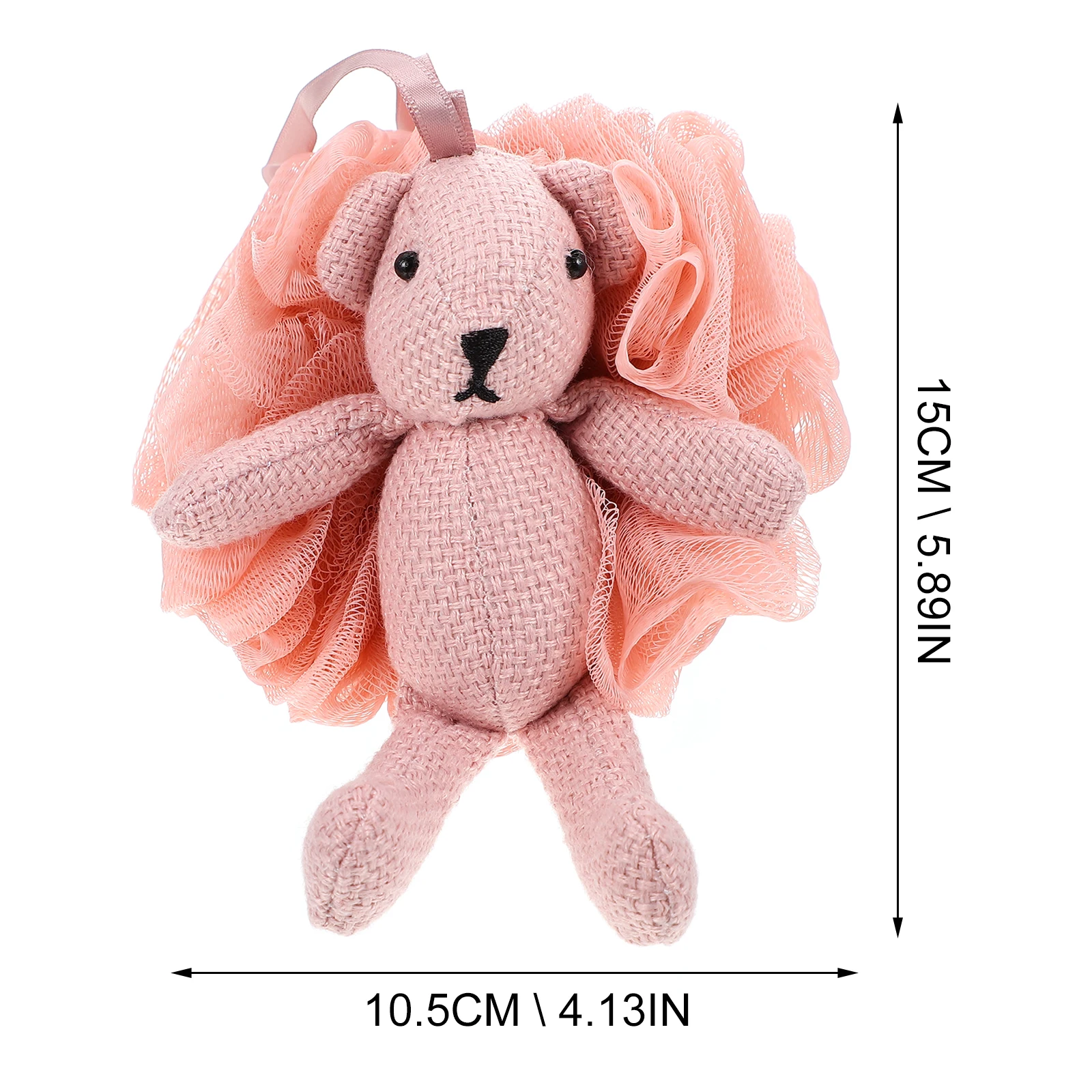 

Cartoon Animal Shower Bath Mesh Body Scrubber Exfoliating Sponge Relaxing Skin-Friendly Decorative Bathroom Accessory Bath Mesh