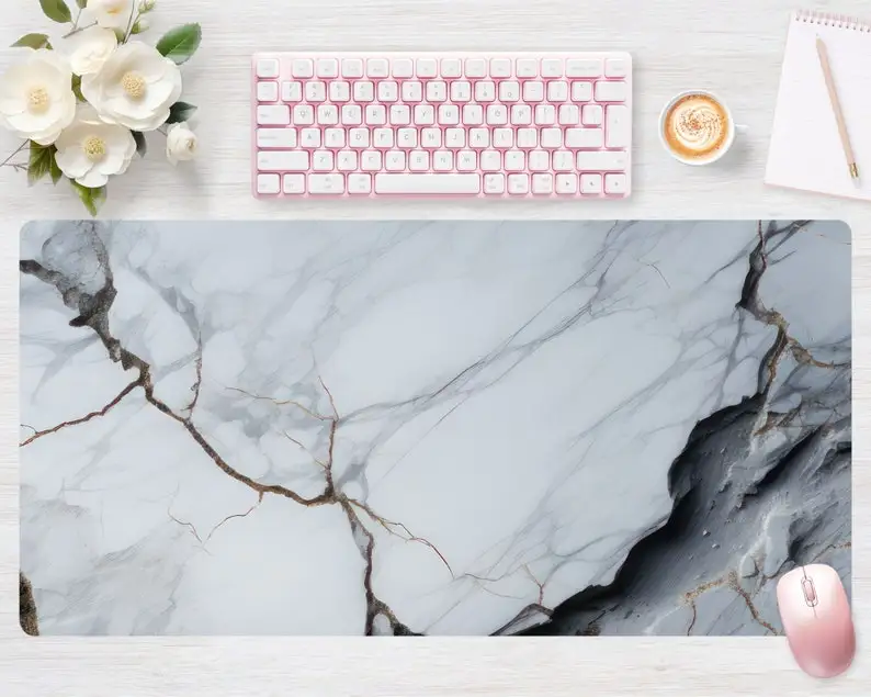 

Art Stone Mouse Pad Mini PC Mousepad Large Laptop Pad 40x90cm Office Rug Gamed Set Fashionable Workplace Desk Decoration Playmat