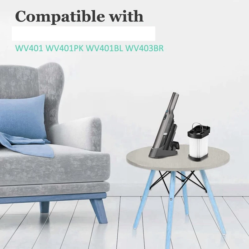 Filtro HEPA para aspirador de pó tubarão, XFFWV400, Peças sobressalentes, Acessórios, Compatível para WV401, WV401PK, WV401BL