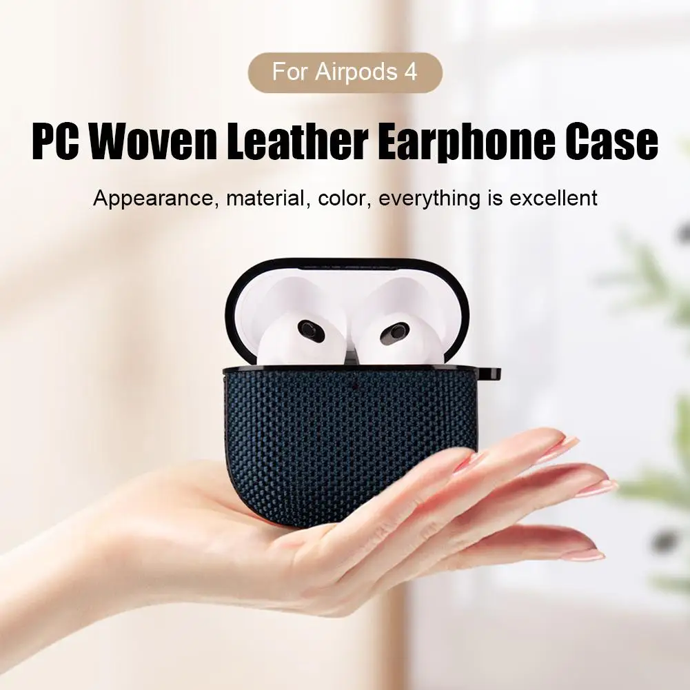 Nylon Headphone Cover For Airpods 4 4th Generation Case Earphones Shell Waterproof Funda For Apple AirPods 4 Cases With Hook