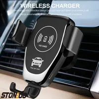 10W Qi Wireless Car Charger Auto-Clamping Mount for Windshield Dashboard Air Vent Universal Phone Holder