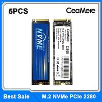 5PCS M.2 NVMe Pcie 128GB 256GB 512GB 1TB M2 Solid State Drive Internal Hard Disk For Laptop Desktop hard Drive