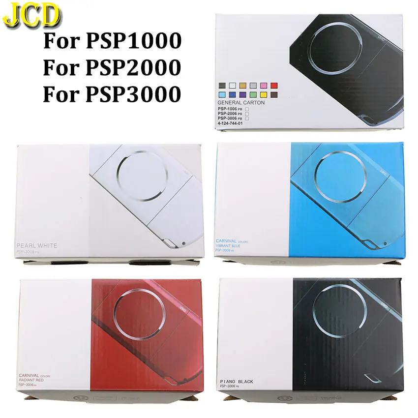 

JCD New Packing Box Carton For PSP 1000/2000/3000 Game Console Packaging With Manual and Insert For PSP3000 PSP2000 PSP1000