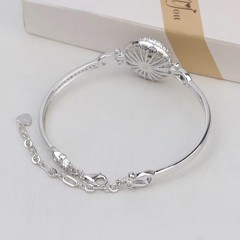 S925 Sterling Silver Bracelet Mountings ADJUSTABLE Bangle Findings Jewelry Parts Fittings Accessories for 10-11mm Pearls