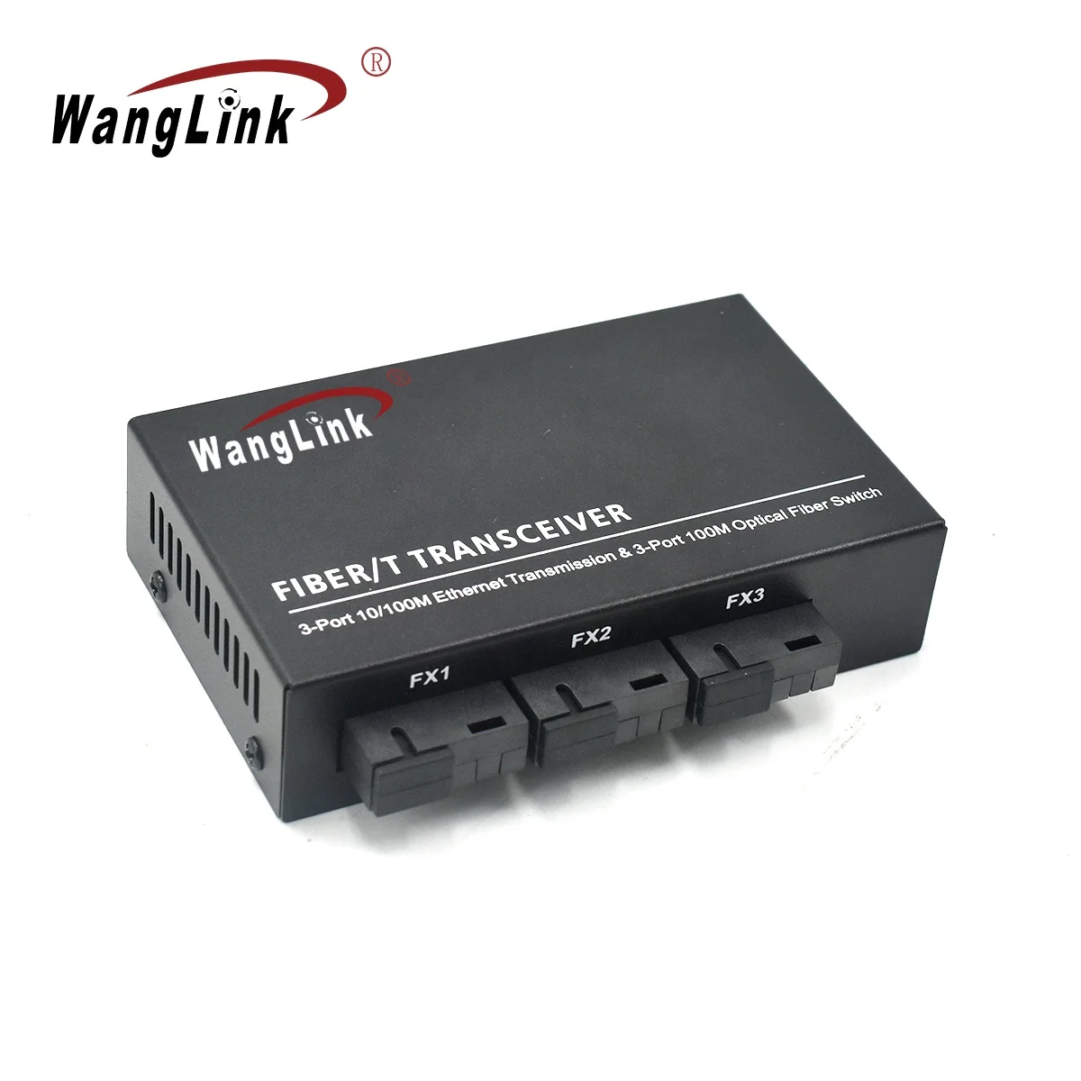 Wanglink 3F3E Ethernet Fiber Switch, 100M, PCBA Board, Optic Media Converter, 20km Fast, 3 Fiber, 3 RJ45 Support, RPoE Switch