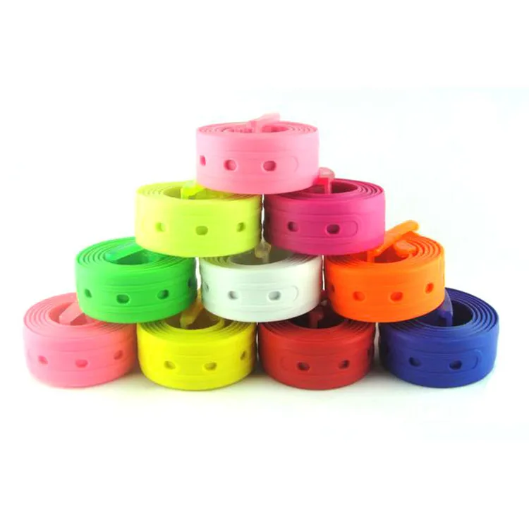 

Wedding groom bride candy color belt Silicone Jelly Belt colorful silicone fashion belt for male and female green belt Allergy