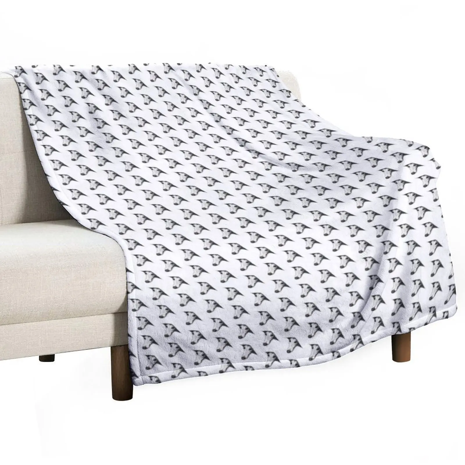 

Peeping Whippet Throw Blanket Thermal Cute Plaid Custom Nap Blankets
