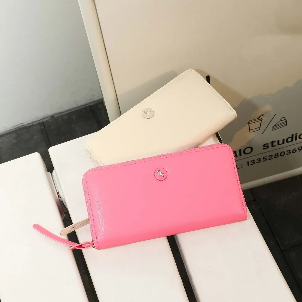 Versatile Thin Solid Color Wallet Lightweight Adjustable Strap Simple Shoulder Bag Portable Buckle Portable Handbag Daily