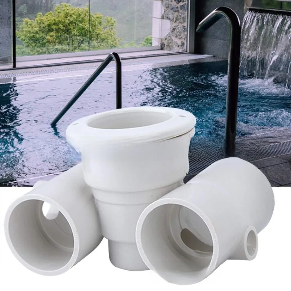 Pool Spa PVC Water Return Jet Fitting Set Wall Inlet Nozzle Replacement For Swimming Pool Hot-Tub Plumbing System