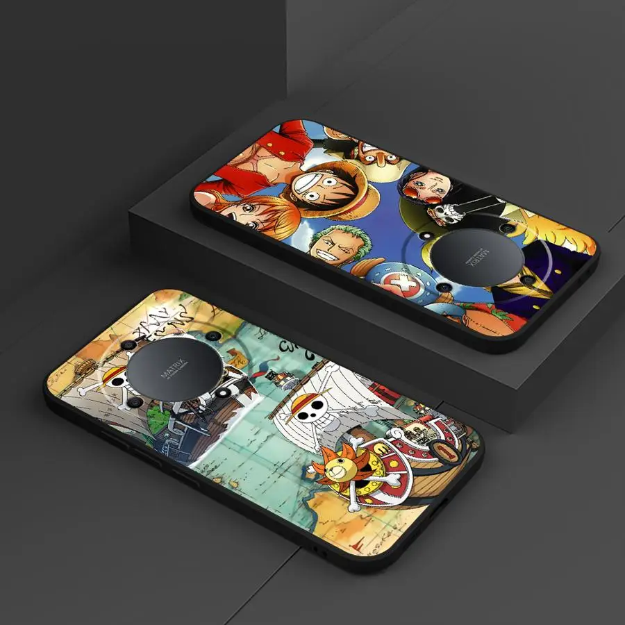 قطعة واحدة الكابتن لوفي الأسود لينة غطاء الهاتف الحال بالنسبة الشرف X5b X6 200 400 لايت X9a 70X8 X7 90 8X Magic5Lite