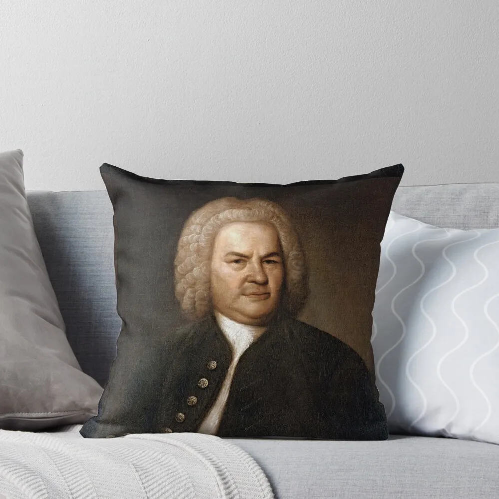 

Johann Sebastian Bach, German Composer Throw Pillow Pillow Cases Decorative Cushions Cover autumn pillowcase pillow