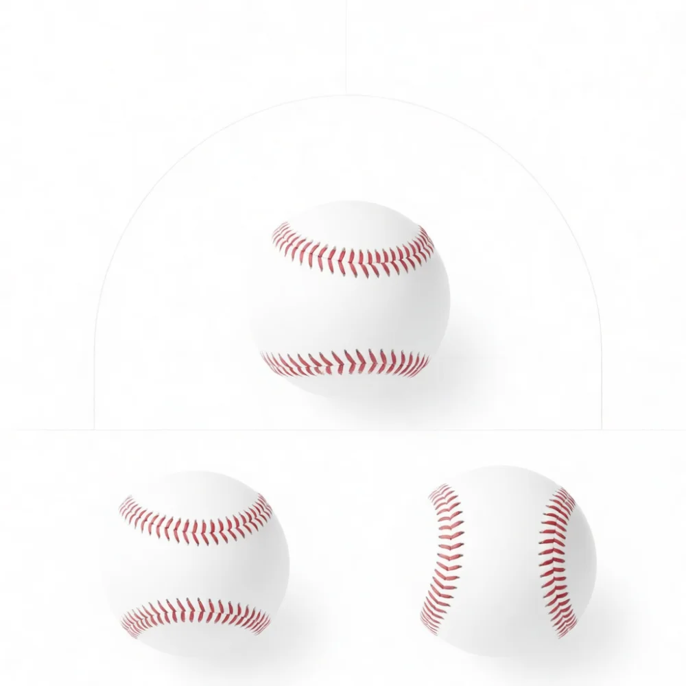Training Baseball 9 Inch Hand Stitched Hard Soft PVC Ball For Kids Teens Adults Team Practice Match Sports Accessories