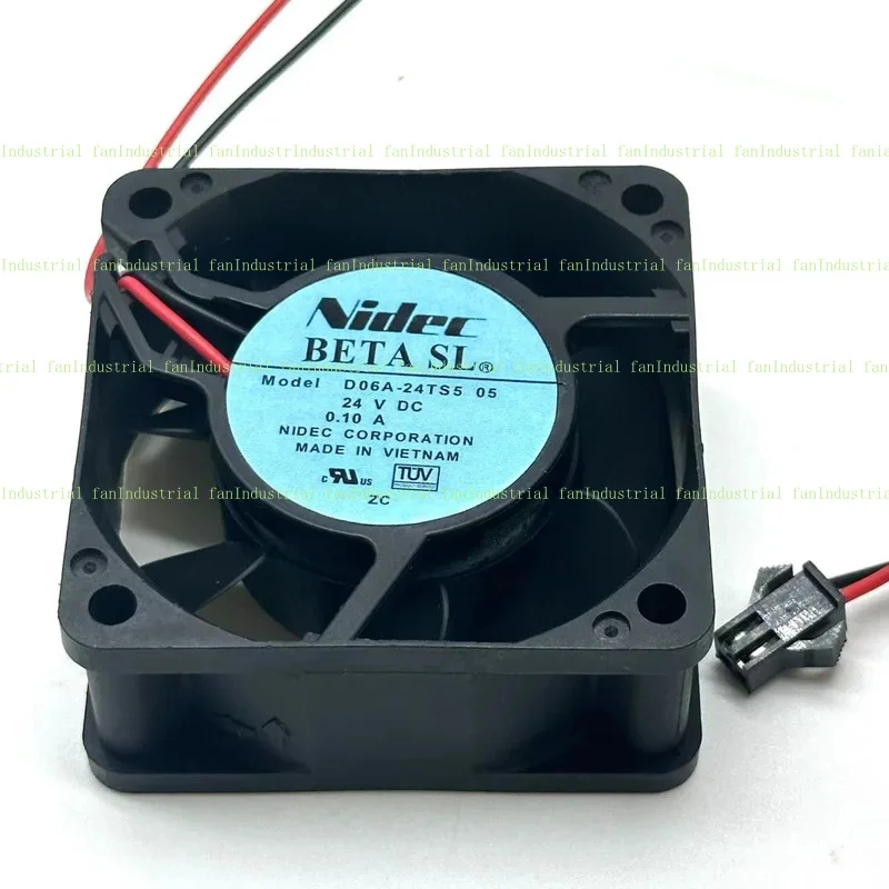 Nidec D06A-24TS5 05 24 В 0,10 А 60x60x25 мм 2-проводной охлаждающий вентилятор для сервера