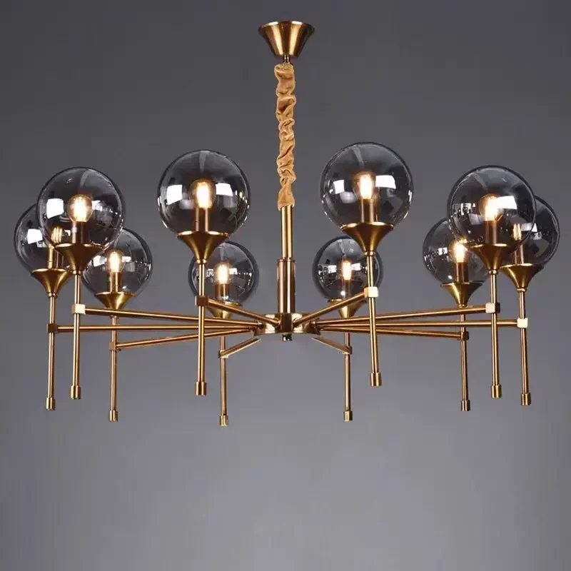 2024 New Living Room LED Chandelier Modern Minimalist Bedroom  Household Luxury Restaurant Pendant Lamp Magic Bean Decor Lights