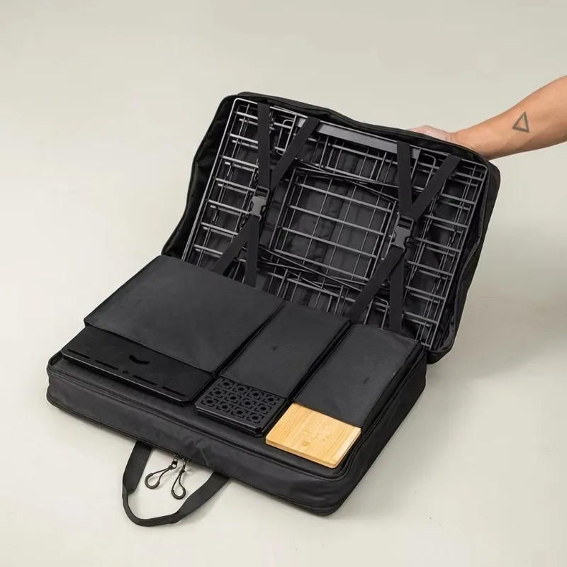 Two-Compartment Modular Kit Large-Capacity Camping Rectangular China IGT Gear Storage Bag Double-Layer Organizing Model BK-55