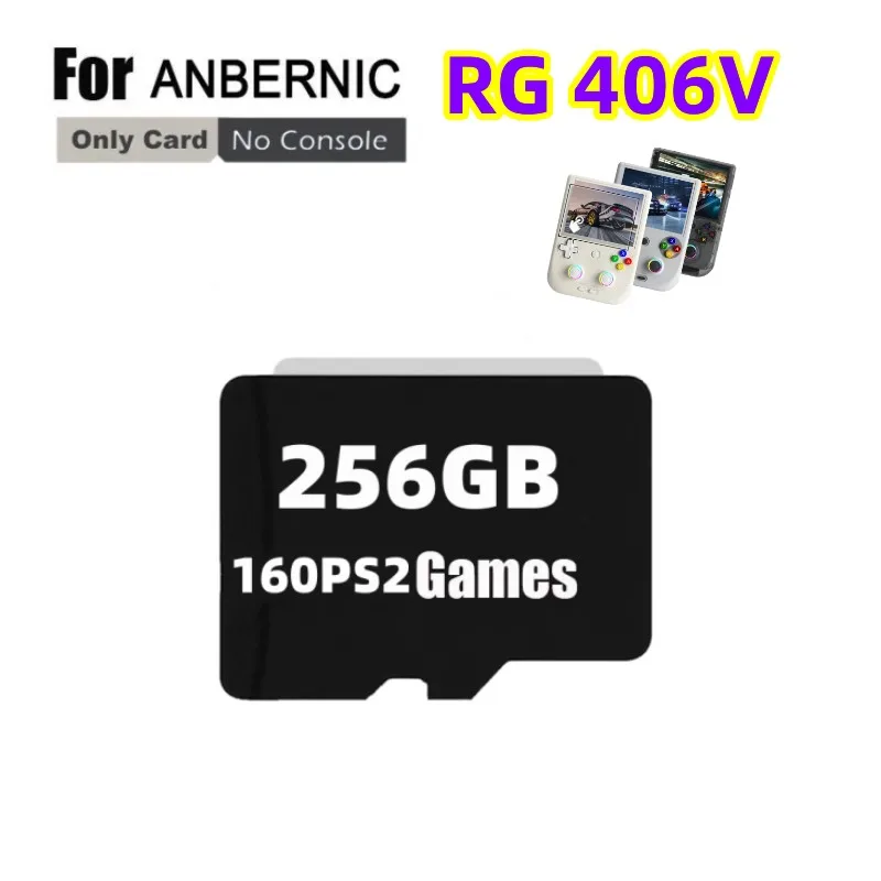 For ANBERNIC RG406V RG 406V Game Card TF Card Retro Handheld Game Console Memory Card Micro Card 512G 80000 Game PSP PS2 Games