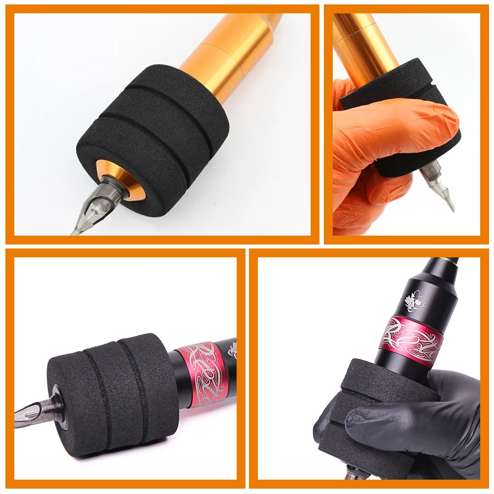 

5pcs Sponge Handle Covers Universal Grip Cover Non-Slip Durable Tattoo Pen Sleeve Sweat-Absorbing Wrap For Tattoo Machine