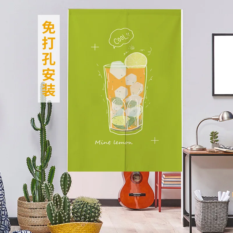 Kitchen Restaurant Dessert Milk Tea Shop Door Curtain Dining Exit Decorative Partition Curtain Horizontal