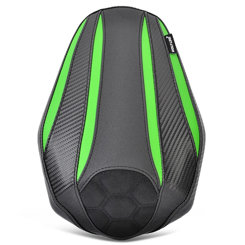 ZX4R ZX4RR مقعد السائق الأمامي لكاواساكي نينجا ZX-4R ZX-4RR ZX 4R 4RR 2023 2024 دراجة نارية الركاب الخلفي بيلايون غطاء الوسادة #3
