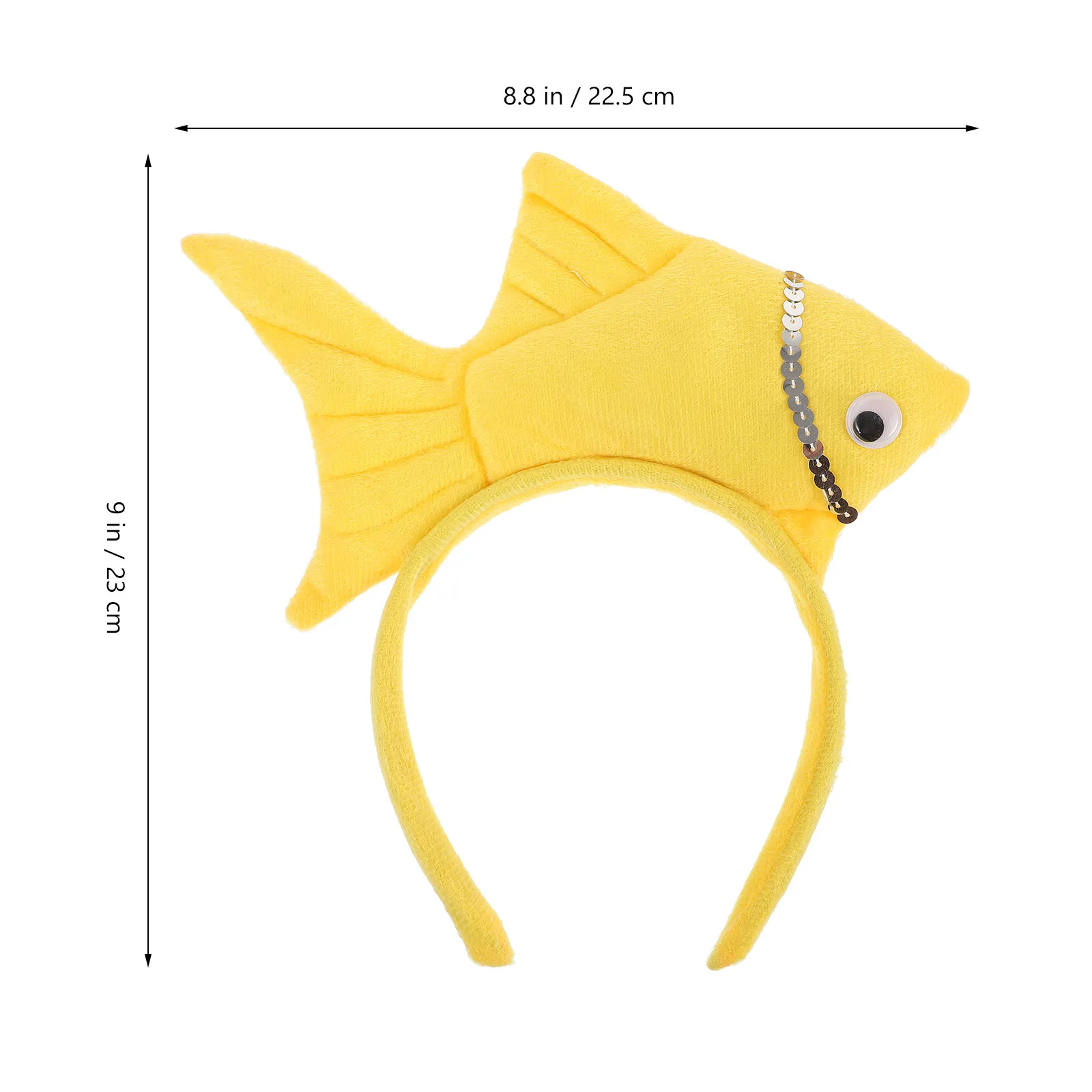 Diadema de pez dorado estereoscópica, accesorio para la cabeza de animal, para niños, Halloween, diadema de pez rojo, para fiestas, cosplay, espectáculos, actuaciones infantiles, accesorio para el cabello