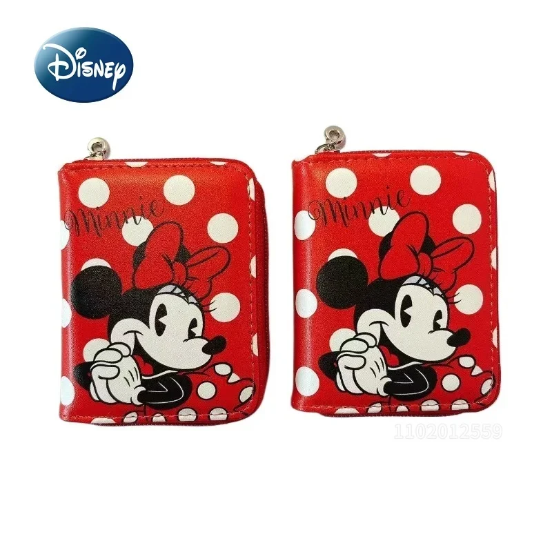 Disney Minnie New Mini Wallet Luxury Brand Fashion Trend Women's Mini Wallet Cartoon Women's Coin Purse with Multiple Card Slots