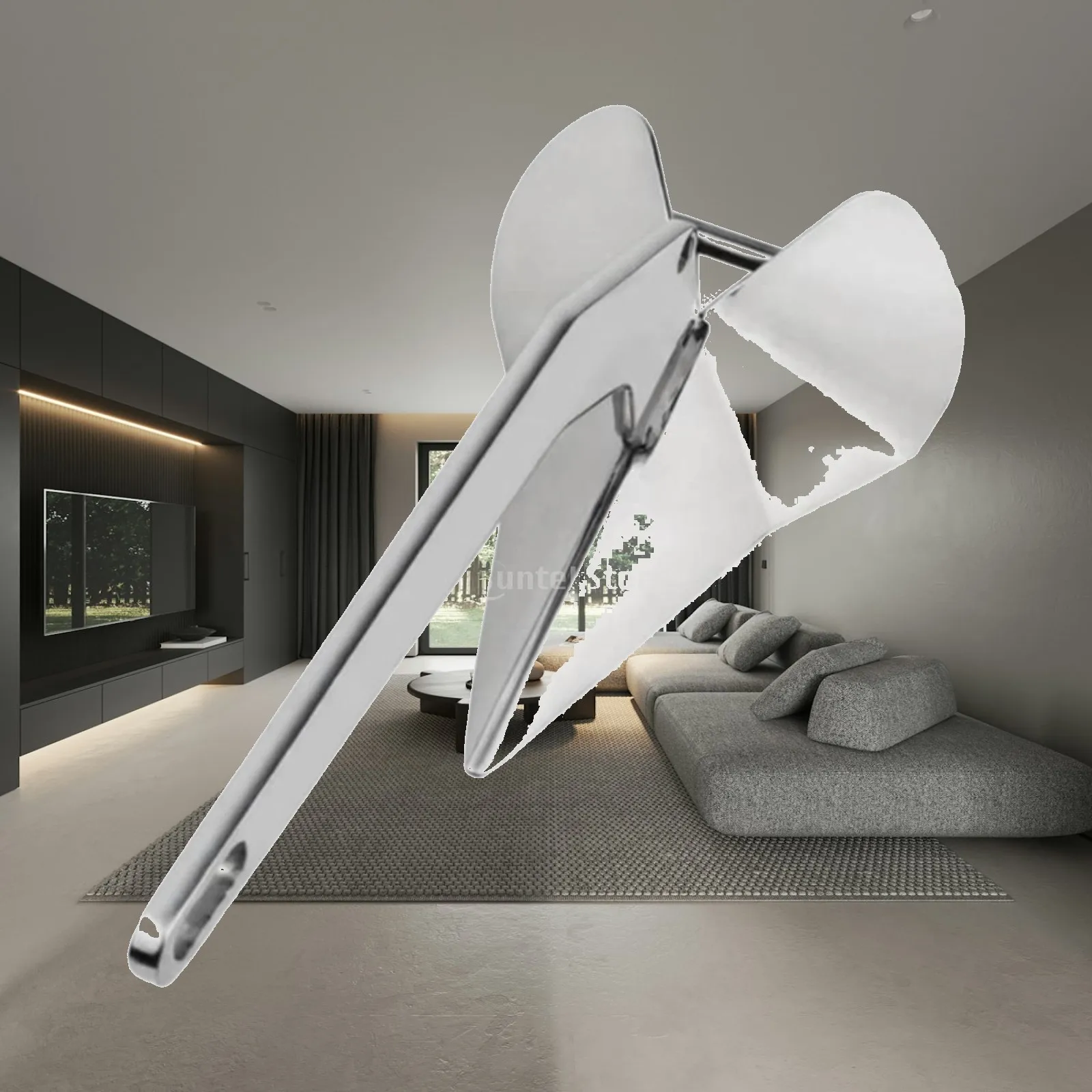 Saltwater Proof Boat Anchor 316 Stainless Steel Delta Shape for Yacht Sailing Small Craft
