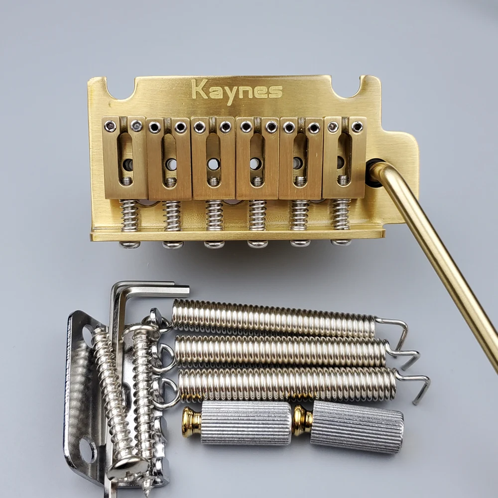 【Made in Japan】 KAYNES 2 point Electric Guitar Tremolo System Bridge With All Stainless Steel / Brass Block and saddle  KY06S