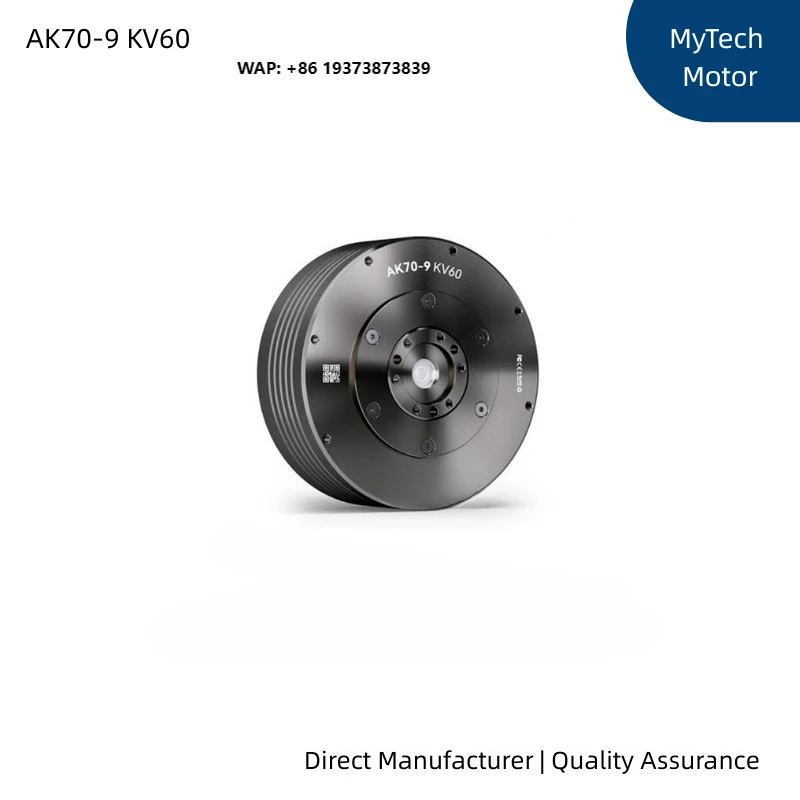 AK70-9 KV60 48V Brushless DC Motor with 9:1 Planetary Gearbox Dual Encoder High Torque 29.2Nm for Humanoid Robot Joint Actuator