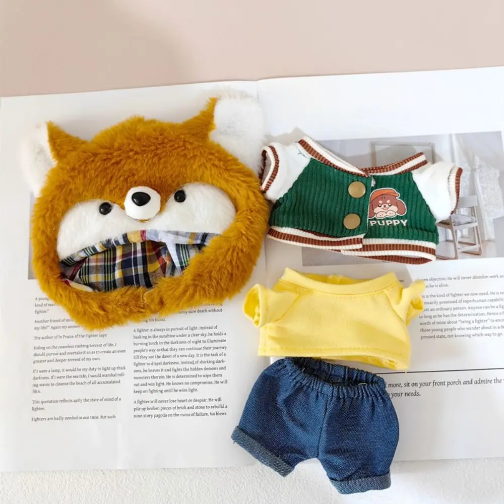 Fashion Sport Baseball Jacket Coat Hat for 20cm Cotton Dolls Outfit Training T-shirt Pants Clothes Accessories For 1/12 Bjd Doll