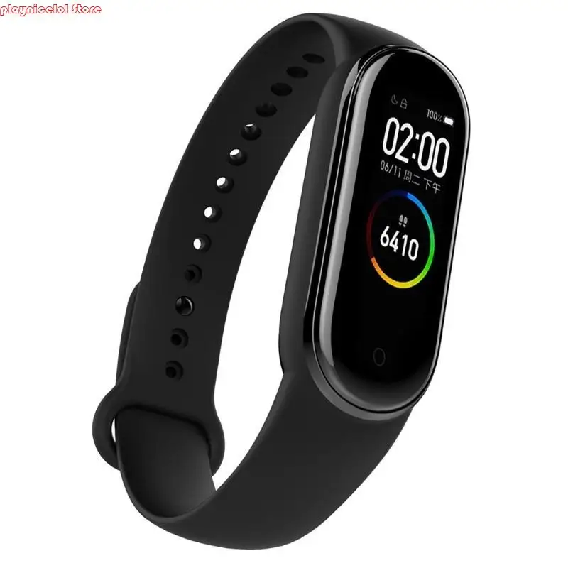 MI 밴드를위한 E8BA 스포츠 팔찌 6 5 소프트 실리온 스트랩 벨트 스마트 워치 브레이슬릿