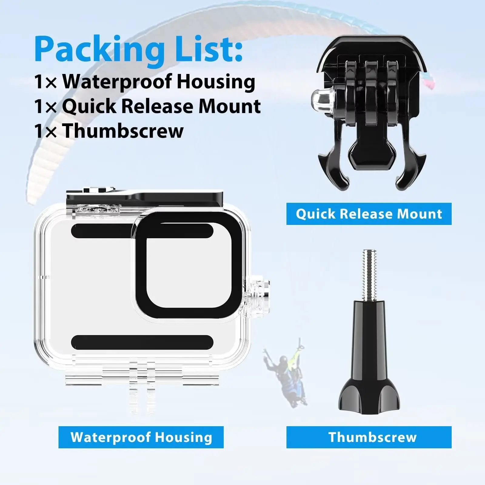 For GoPro Hero 8 Waterproof Case Diving Underwater Housing Cover For Go Pro 8 Black Case Shell Filter Action Camera Accessory