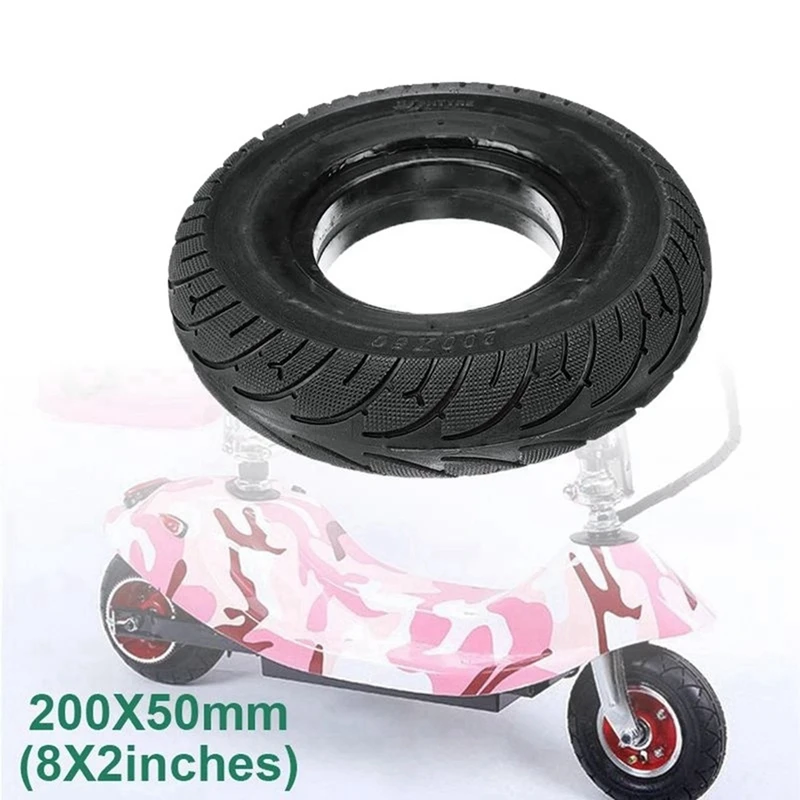 3Pcs 8 Inch Electric Scooter Tire 200X50 Solid Tire Rear Tire For Speedway RUIMA Mini 4 PRO