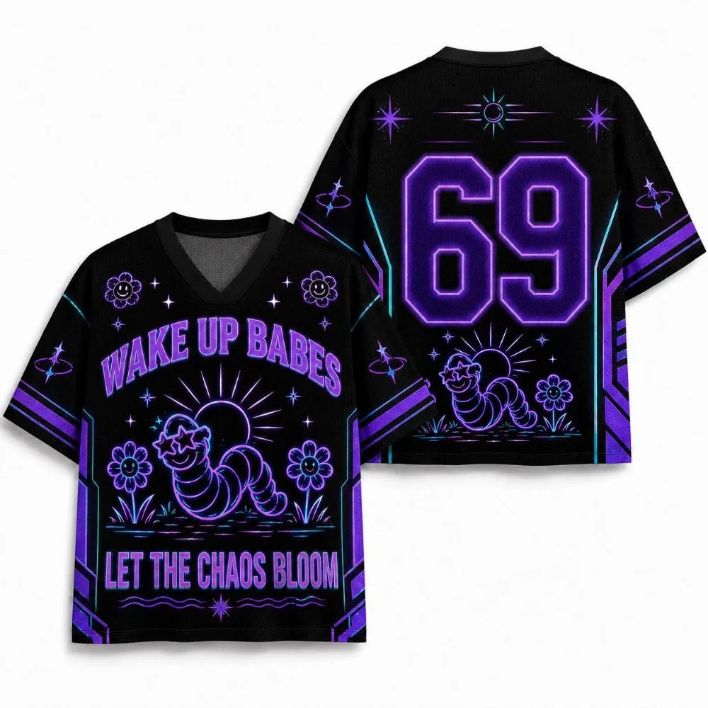 Neon Theme Fashion American Style 3DPrint Casual Street Punk Outdoor Fitness Men Plus-sizeV-neck T-shirt Large Size parent-child