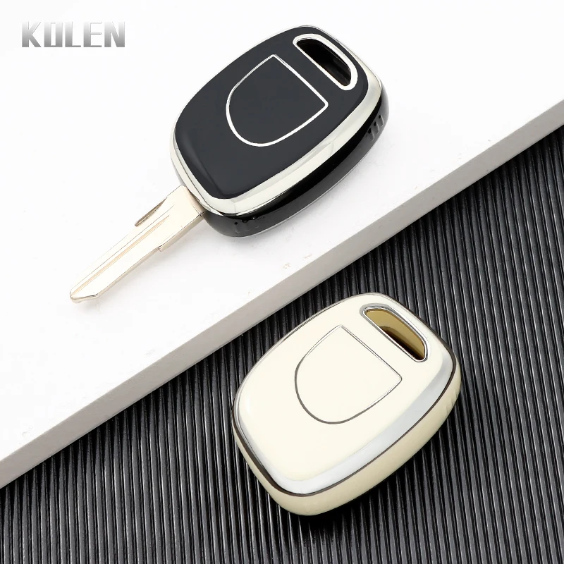 TPU Car Remote Key Shell Fob Case Cover Suit For Renault Twingo Clio Kangoo Master NO Chip Uncut Blade Keyless Entry Accessories